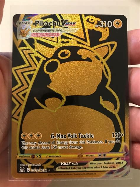 Gold Pikachu Vmax Tg Tg Full Art Lost Origin Trainer Gallery