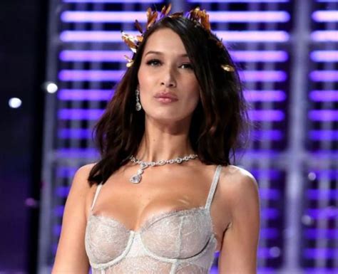 Bella Hadid Suffers Double Nip Slip During Victoria S Secret Fashion Show 2017 In China