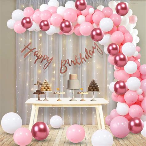 Party Propz Birthday Decoration Items For Girl Pcs Pink Balloons