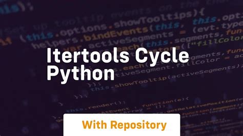 Itertools Cycle Python Youtube