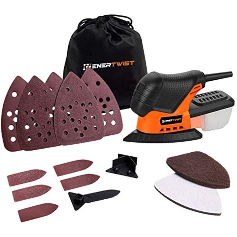 Enertwist Mouse Detail Sander -13000OPM Lightweight Small Sander with ...