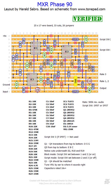 Evh Phase 90 Schematic Mxr Evh Phase 90