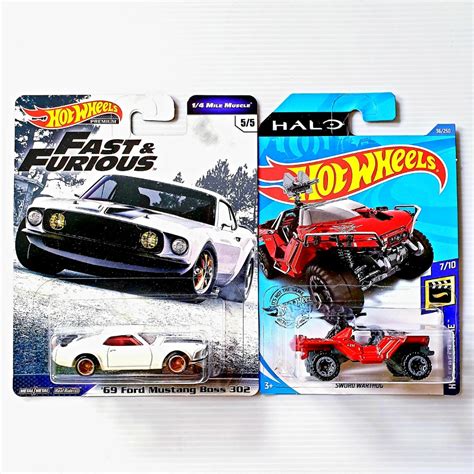 Hot Wheels Halo Sword Warthog Premium Fast Furious Ford Mustang Boss Hotwheels