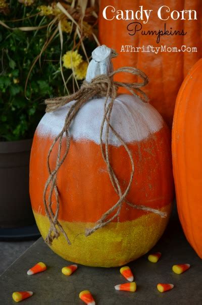 Candy Corn Pumpkin ~ Fast and easy way to decorate a Pumpkin (No ...