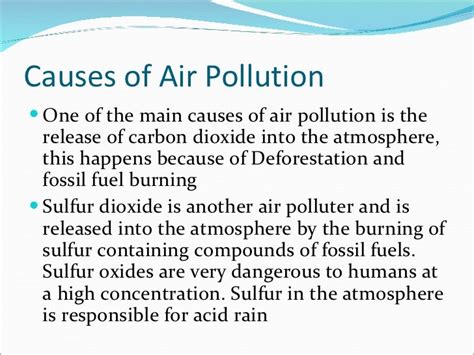 Air Pollutionand Its Effects And Causes