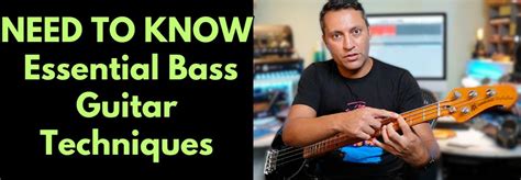 Must-Know Bass Techniques [these are ESSENTIAL!!!]