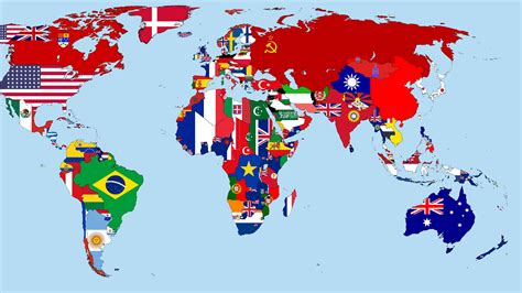 Wallpaper World Map in 1930, flags, countries 3840x2160 UHD 4K Picture ...