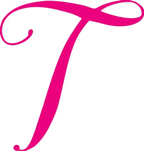 Cursive Uppercase T