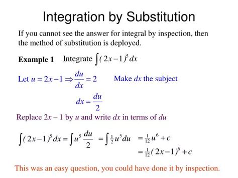 Integration By Substitution Methods Formula Examples 49 Off