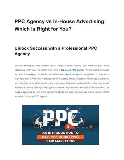 Ppt Ppc Agency Vs In House Advertising Which Is Right For You