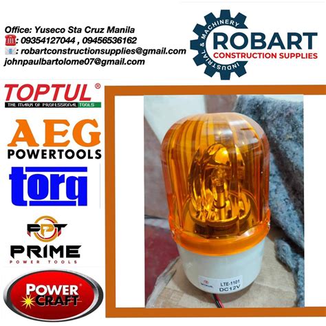 Rotary Warning Light Commercial Industrial Construction Tools