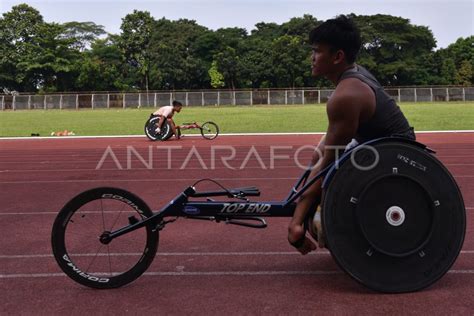 Latihan Atlet Wheelchair Npc Sumut Antara Foto