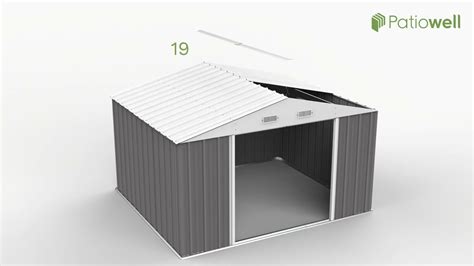 Patiowell Storage Shed 10 X 8 Ft Assembly Youtube