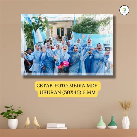 Jual Cetak Foto Media Papan Kayu Mdf Ukuran X Cm Mm Shopee