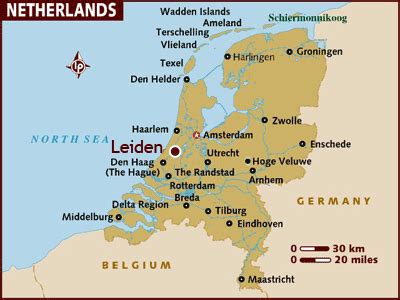 Leiden Map - Netherlands