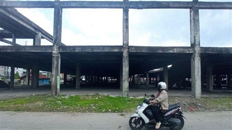 Foto Pembangunan Pasar Cik Puan Pekanbaru Rencananya Bakal Dilanjutkan