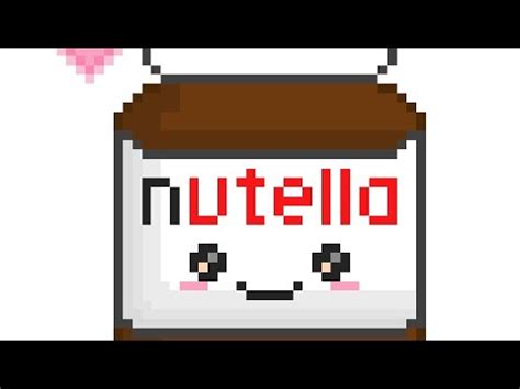 Comment Dessiner Un Pot De Nutella En Pixel Youtube