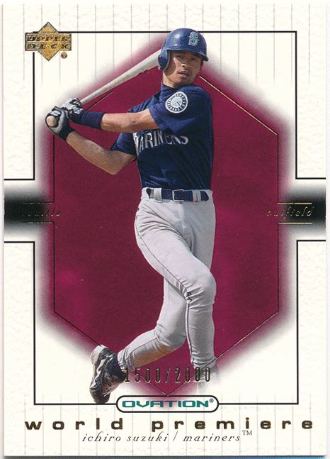 Yahooオークション Ichiro Mlb 2001 Upper Deck Ud Ovation World P