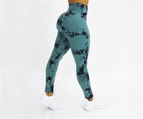 Leggins Levanta Cola Tie Dye Verde Fit Sexi