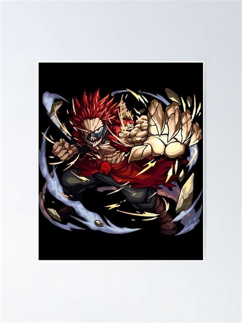 Eijiro Red Riot Kirishima Boku No Hero Academia Poster For Sale