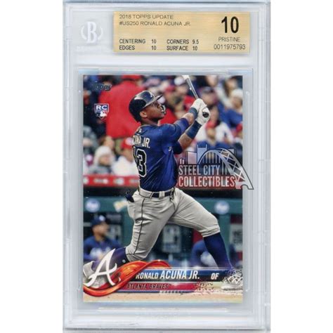 Ronald Acuna Jr Topps Update Baseball Rookie Us Card Rc Bgs