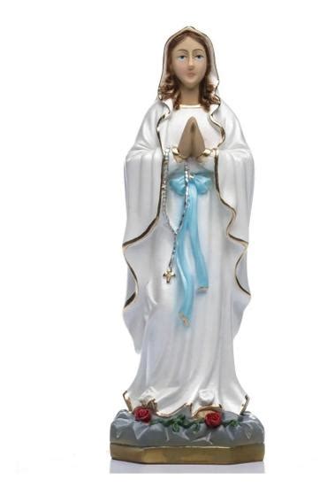 Nossa Senhora De Lourdes Cm Gesso C P De M Rmore Sistina Arte