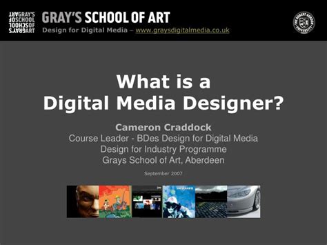 Ppt What Is A Digital Media Designer Powerpoint Presentation Free