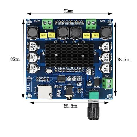 XH A105 Bluetooth 5 0 TDA7498 Digital Amplifier 2x 100W