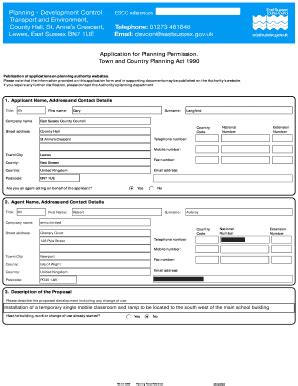 Fillable Online Apps Eastsussex Gov Proposed Single A Temporary Single