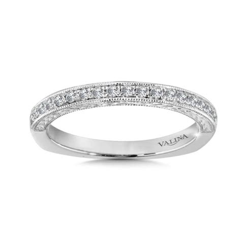 14K White Gold 0.17ct Diamond Wedding Band | More Than Just Rings