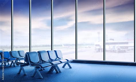 international airport terminal view with sky view Stock Photo | Adobe Stock