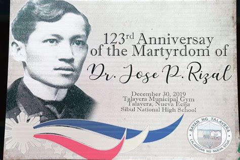 Rd Anniversary Of The Martyrdom Of Dr Jose P Rizal