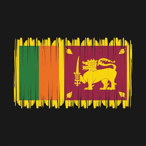 Sri Lanka Flag Vector 20834507 Vector Art At Vecteezy