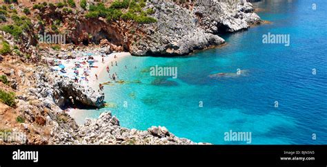 Isolated Cove Beach At Riserva Naturale Dello Zingaro Zingaro Nature