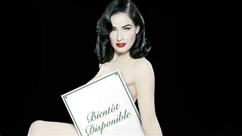 Dita Von Teese Seffeuille Pour Perrier Lexpress