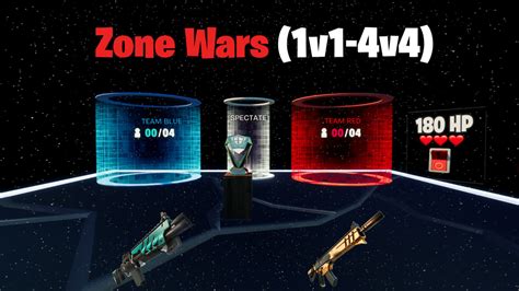 Zone Wars 1v1 To 4v4 9323 4253 3368 By Dumbpros Fortnite Creative