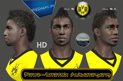 PES 2014 PC Face Aubameyang Borussia Dortmund Brazilians W Patchs