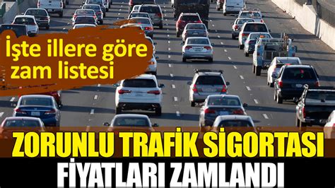 Zorunlu trafik sigortasında yeni tarife belirlendi