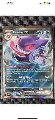 Pokemon Card Gengar Ex 104 162 Scarlet Violet Temporal Forces