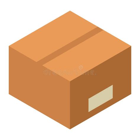 Parcel Carton Boxes Vector Isolated Delivery Icons Stock Vector