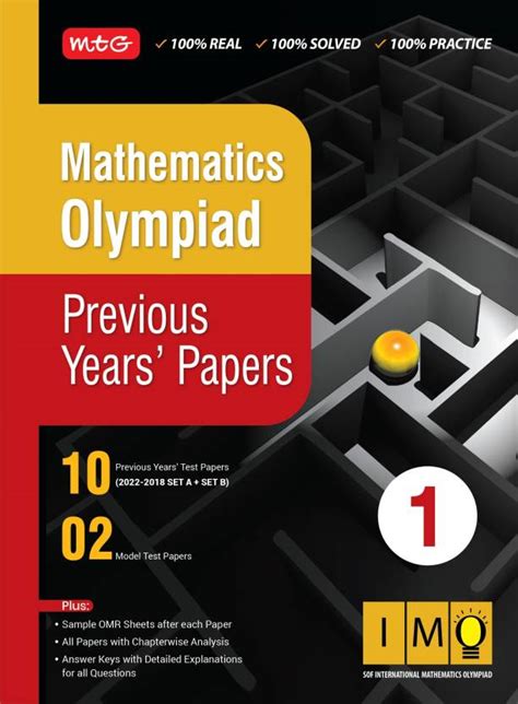 Mtg Mathematics Imo Olympiad Previous Years Papers With Mock Test