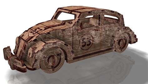 Car Herbie 3D Model CGTrader