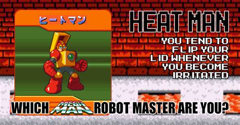 Which Mega Man Robot Master Are You Quiz Video Chums