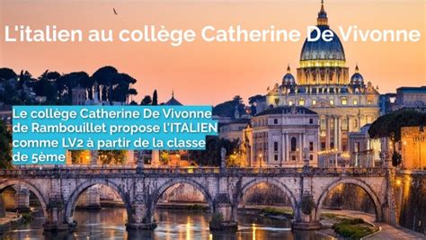 Promotion italien collège Catherine De Vivonne 2021