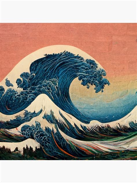 The Great Wave Off Kanagawa Poster For Sale By WizzyGFX Redbubble