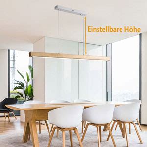 Led Pendelleuchte Esstisch Holz Dimmbar Moderne H Ngelampe Mit