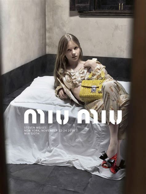 Miu Miu Spring Summer 2015 Advertising Campaign Mia Goth By Steven