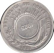 C Ntimos Counterstamped Coinage Type Viii Costa Rica Numista