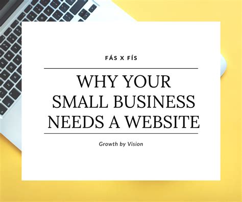 Why Your Small Business Needs A Website — Fás X Fís