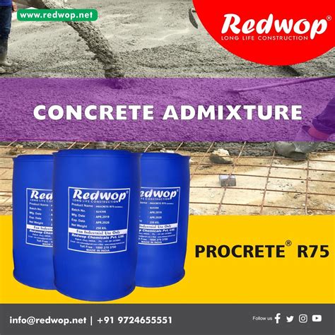 Redwop Concrete Admixture Procrete R For Construction Packaging Type